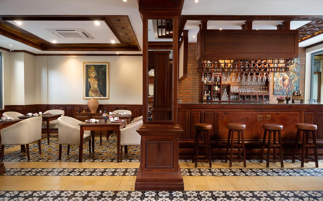 The Elephant Hotel in Siem Reap town is located behind Angkor High School