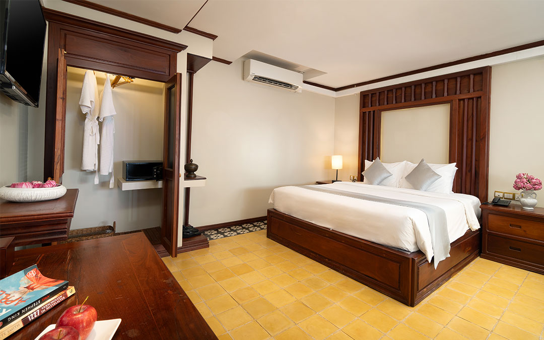 The Elephant Hotel in Siem Reap town is located behind Angkor High School