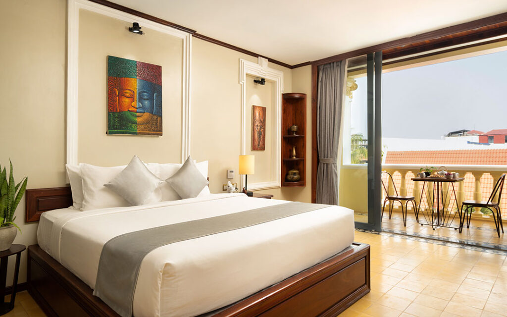 The Elephant Hotel in Siem Reap town is located behind Angkor High School