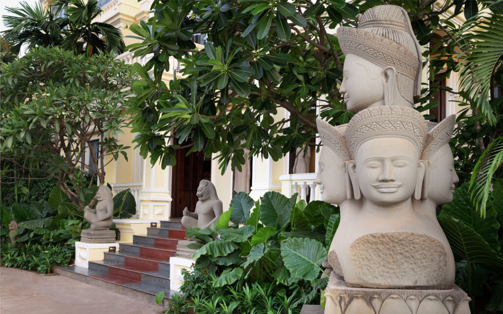 The Elephant Hotel in Siem Reap town is located behind Angkor High School