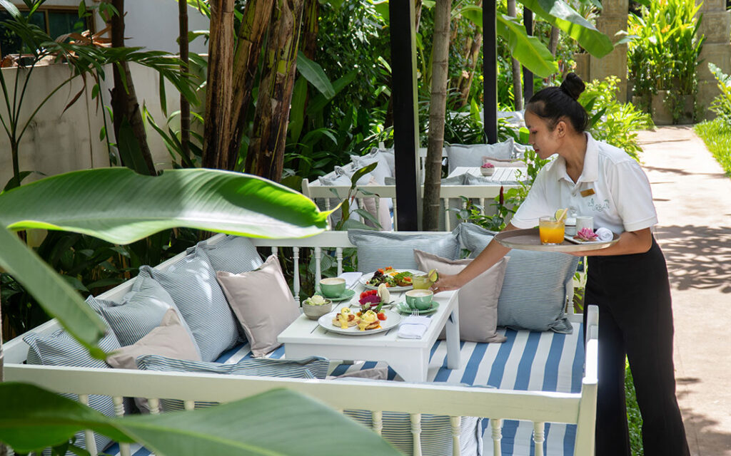 Outdoor Seating with Garden view