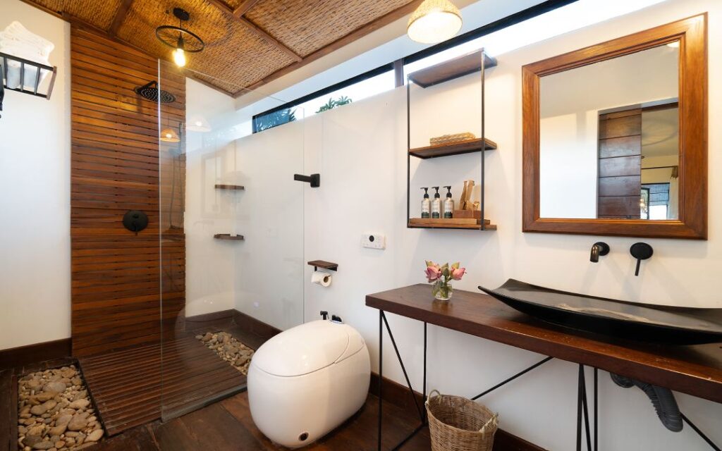 Open Farm house bathroom